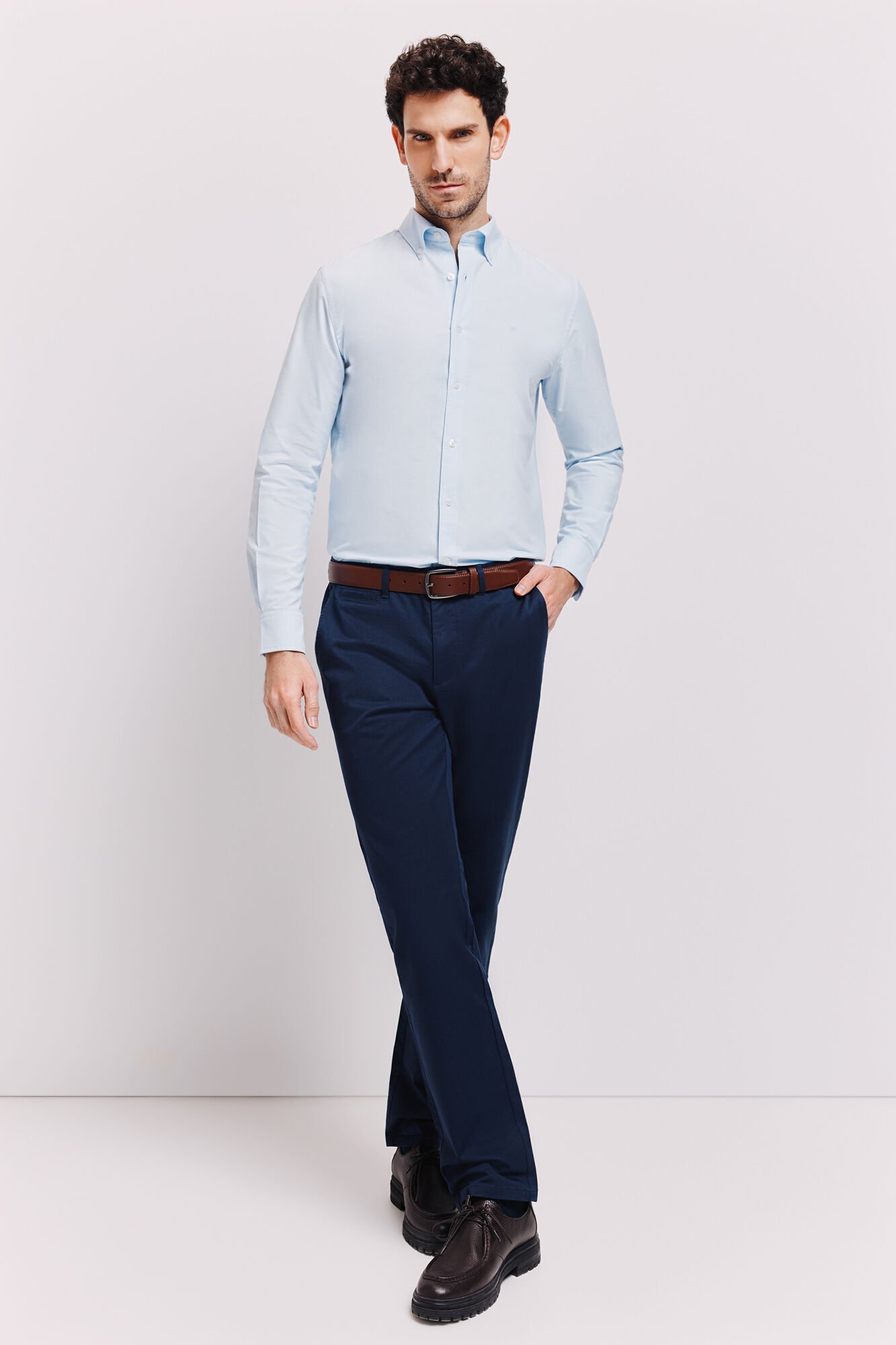 Pedro del Hierro Camisa lisa manga larga