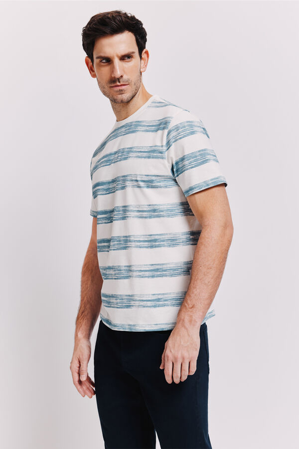 Milano Camiseta rayas Azul