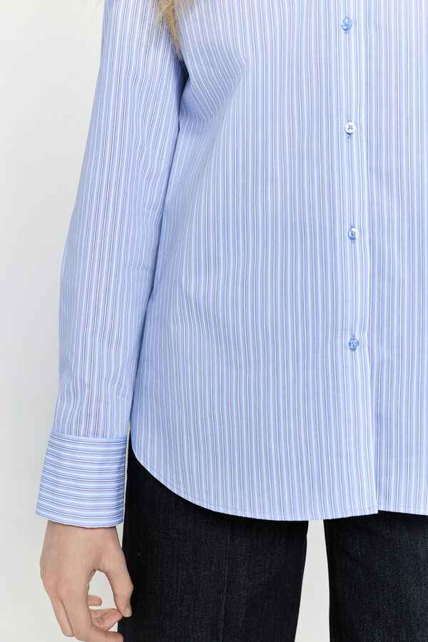 Milano Camisa fluida rayas Azul