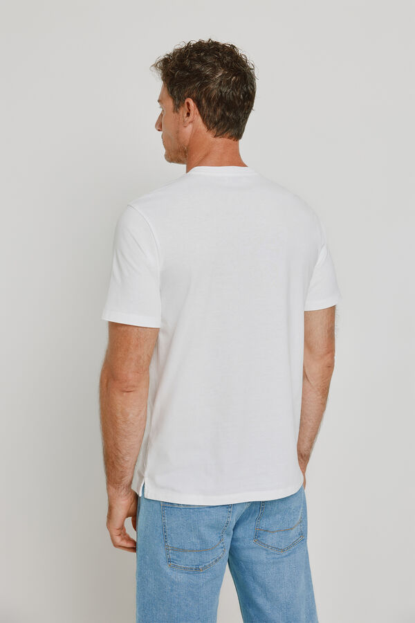 Pedro del Hierro T-shirt de manga curta estampada Branco