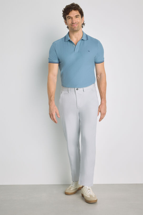 Milano Pantal&oacute;n chino regular fit Gris Claro