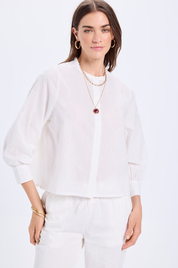 Milano Blusa de batista Blanco