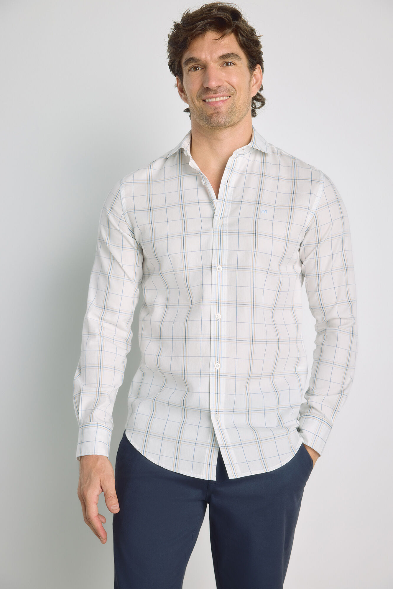 Milano Camisa cuadros manga larga