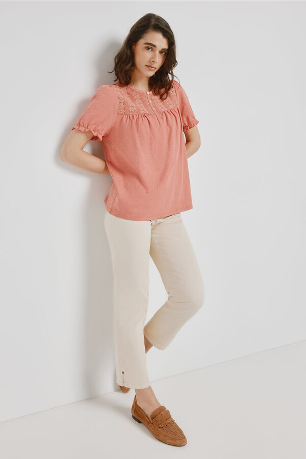 Milano T-shirt de manga curta Rosa