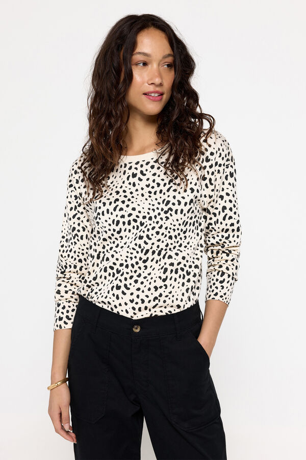 Fifty Outlet Camisola de viscose estampado Estampado branco