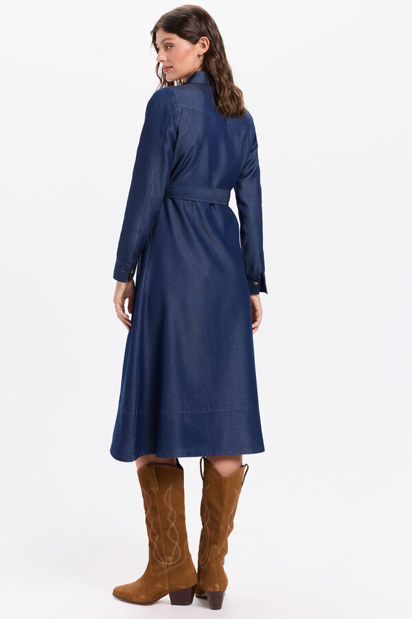 Milano Vestido denim Marinho