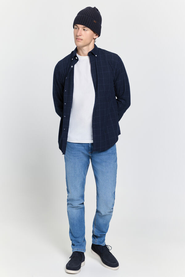 Milano Camisa cuadros relaxed fit Navy