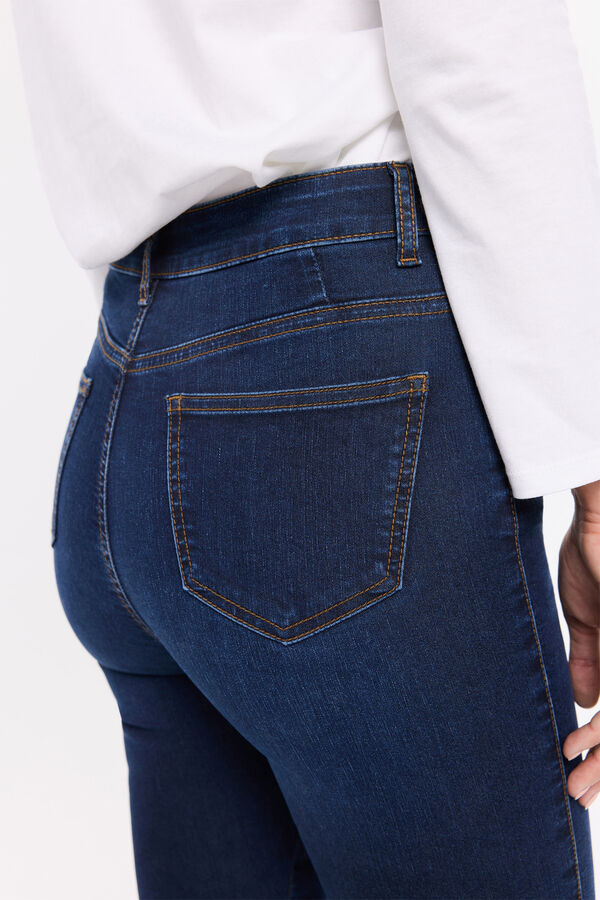 Milano Calça jeans push-up de cintura média Azul