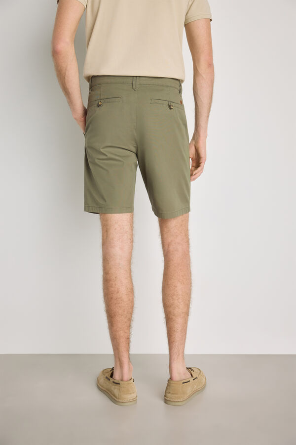 Pedro del Hierro Bermuda lisa Kaki