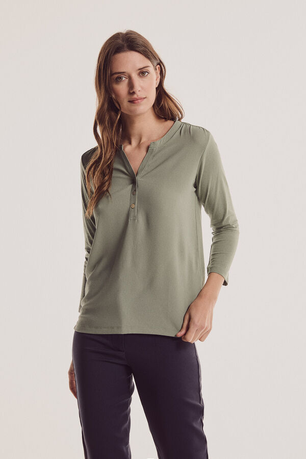 Fifty Outlet BLUSA COMBINADA PUNTO Marfil