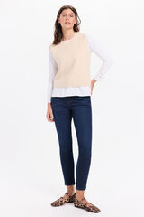 Milano Calça jeans push-up de cintura média Azul