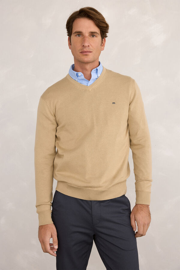 Milano Jersey Básico Pico Beige