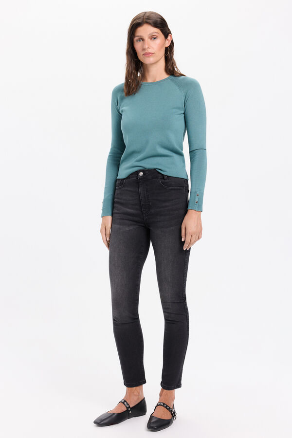 Milano Jeans push up tiro medio Gris Oscuro