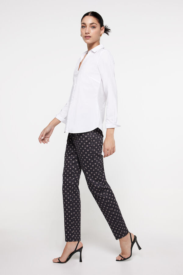 Milano Cal&ccedil;as estampadas Preto