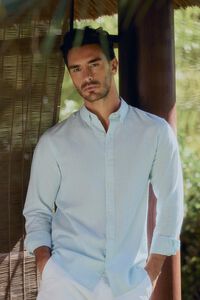 Pedro del Hierro Camisa de riscas de manga comprida