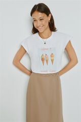 Milano Camiseta estampada manga corta Blanco