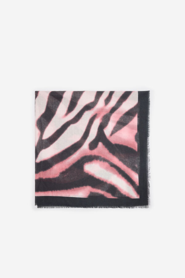 Milano Pa&ntilde;uelo estampado animal Marr&oacute;n Oscuro