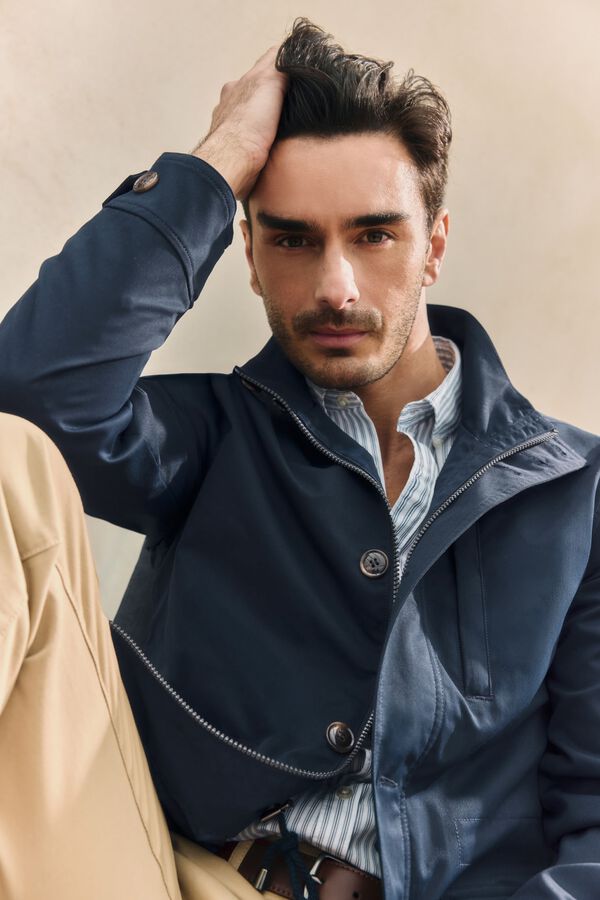 Milano Chaqueta de algod&oacute;n Navy