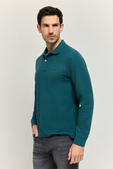 Milano Polo manga larga Azul