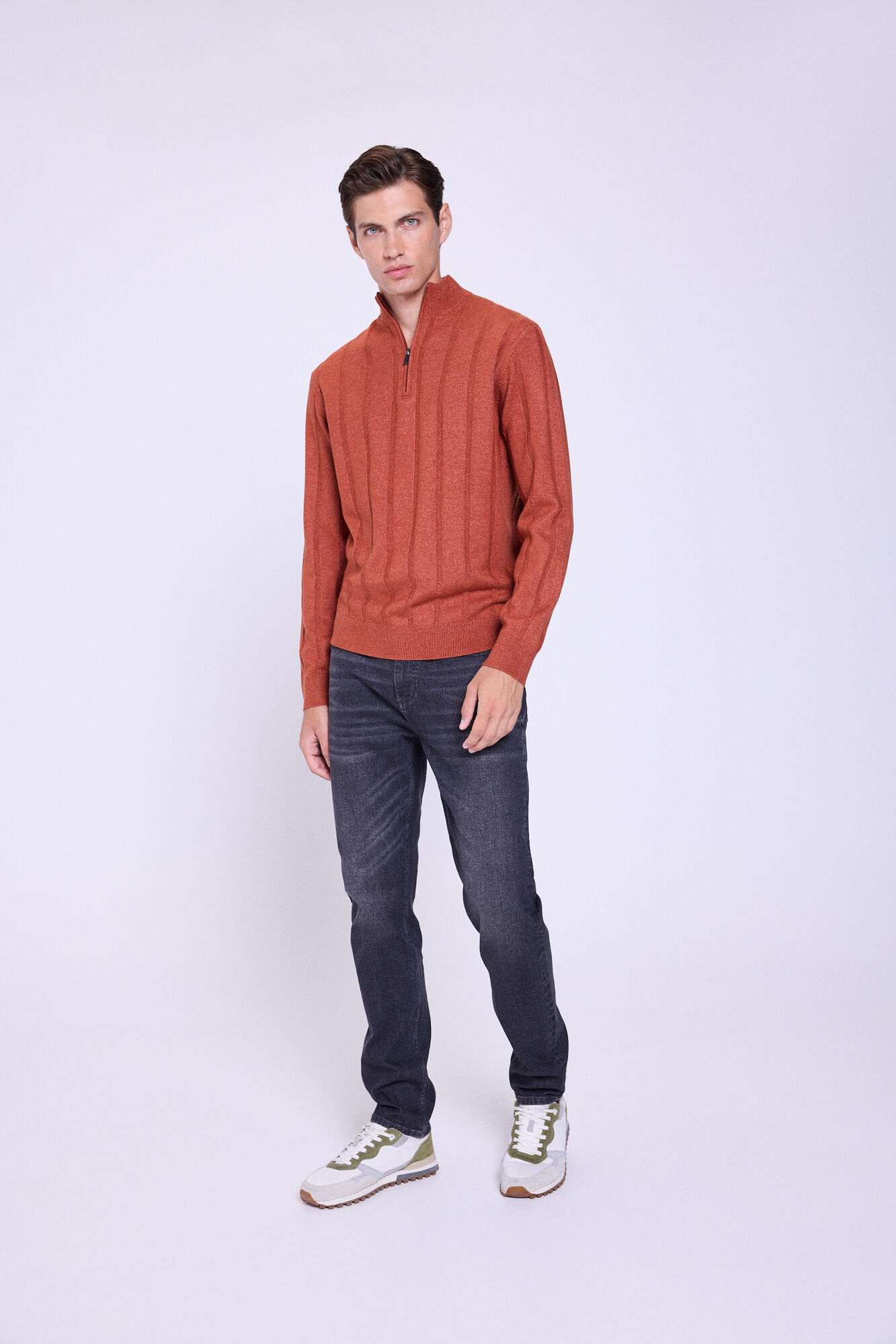 Milano Jersey Canal&eacute; Media Cremallera