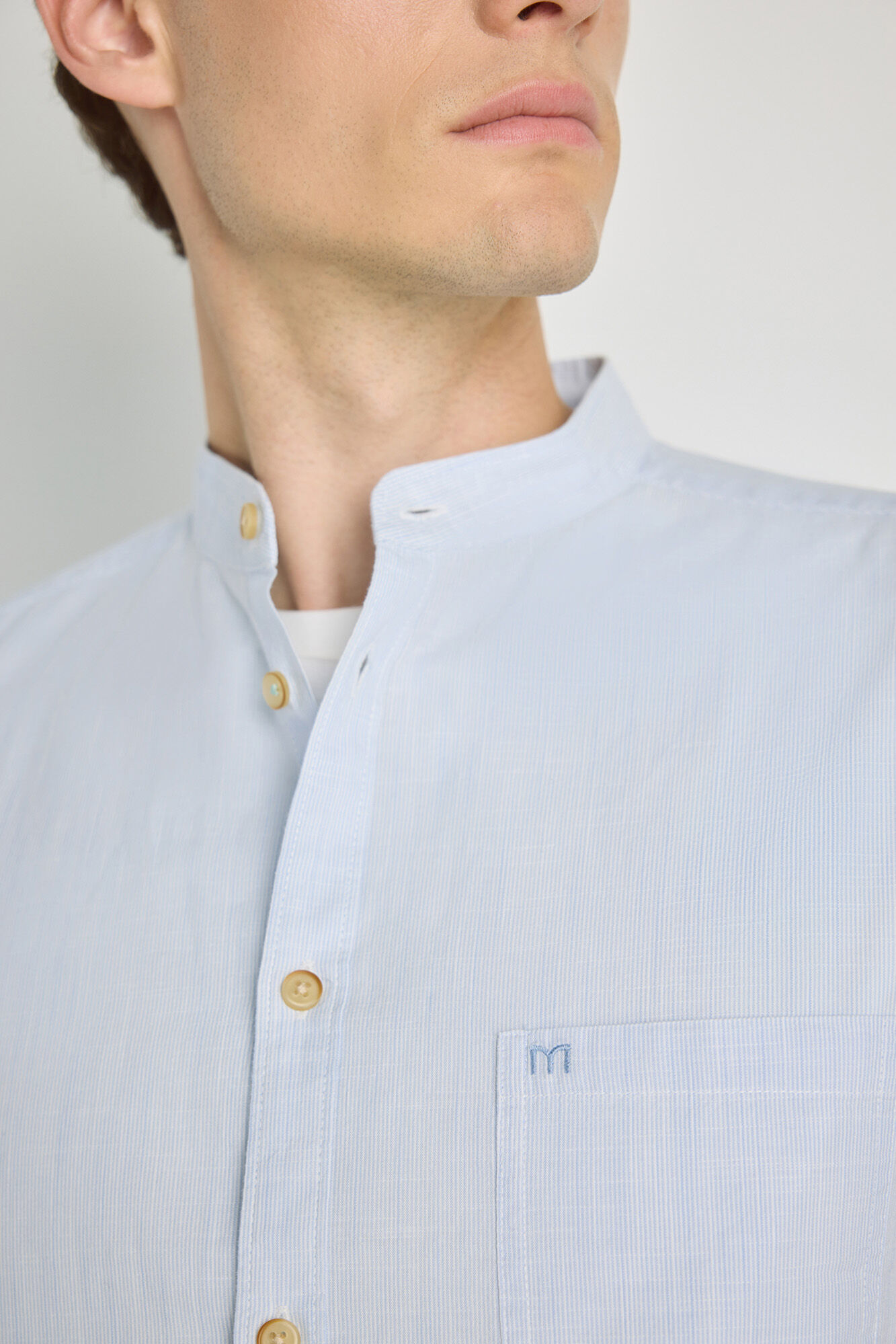 Milano Camisa rayas manga corta