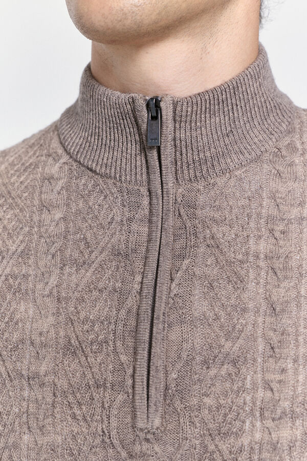 Milano Jersey semicisne Beige/Camel