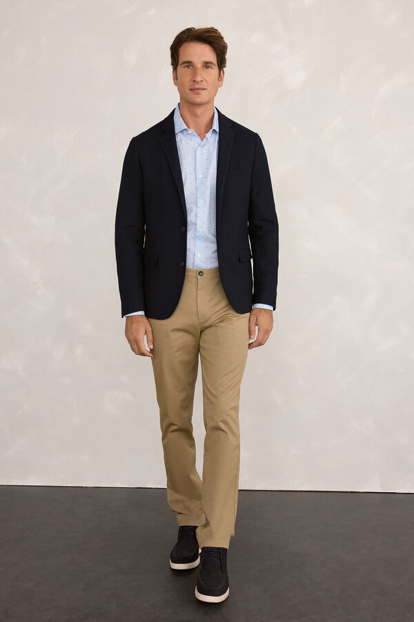 Milano Blazer malha fina Marinho