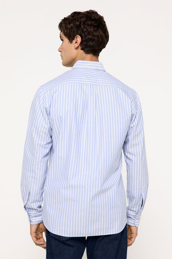 Pedro del Hierro Camisa Oxford Rayas PdH Azul