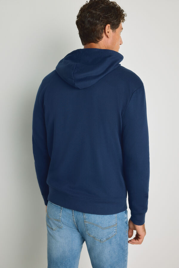 Milano Sudadera capucha con cremallera Navy