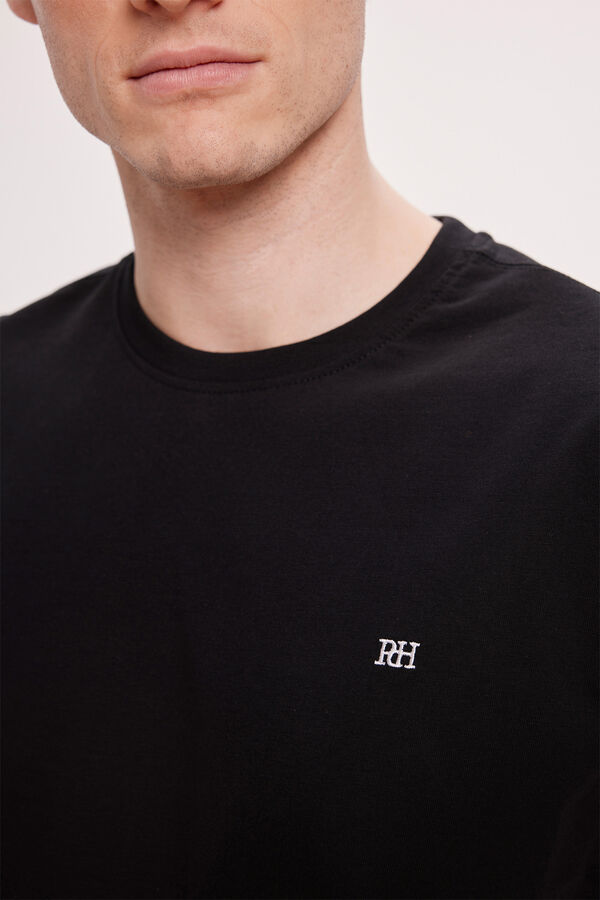 Pedro del Hierro T-shirt B&aacute;sica PDH Preto