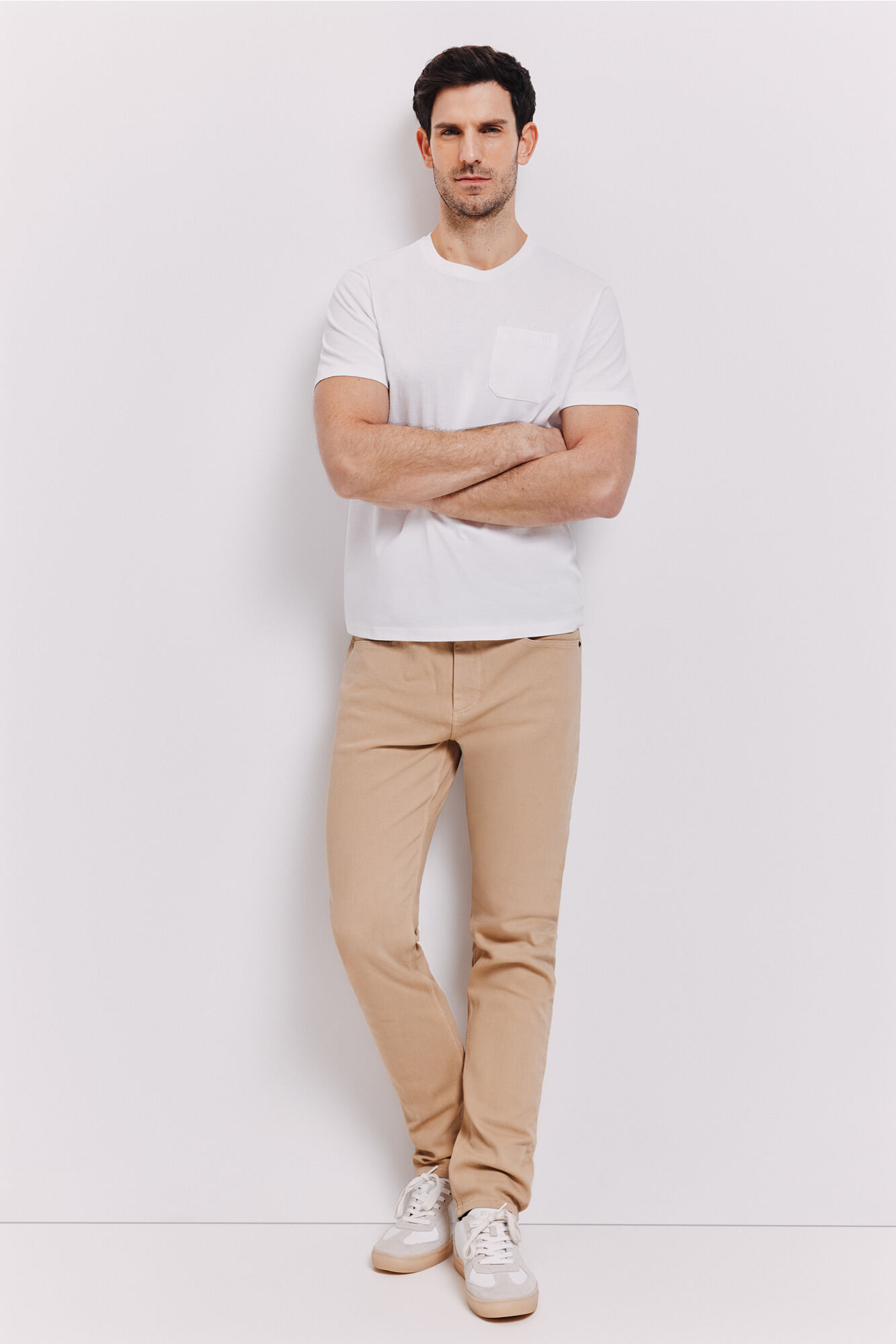 Milano Camiseta b&aacute;sica con bolsillo