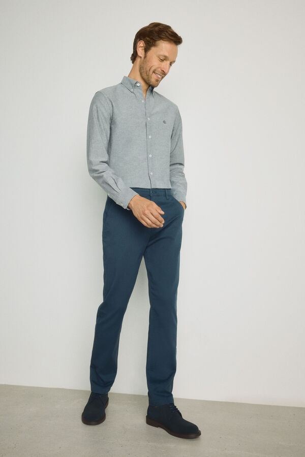 Springfield Pantal&oacute;n chino regular fit Azul Claro