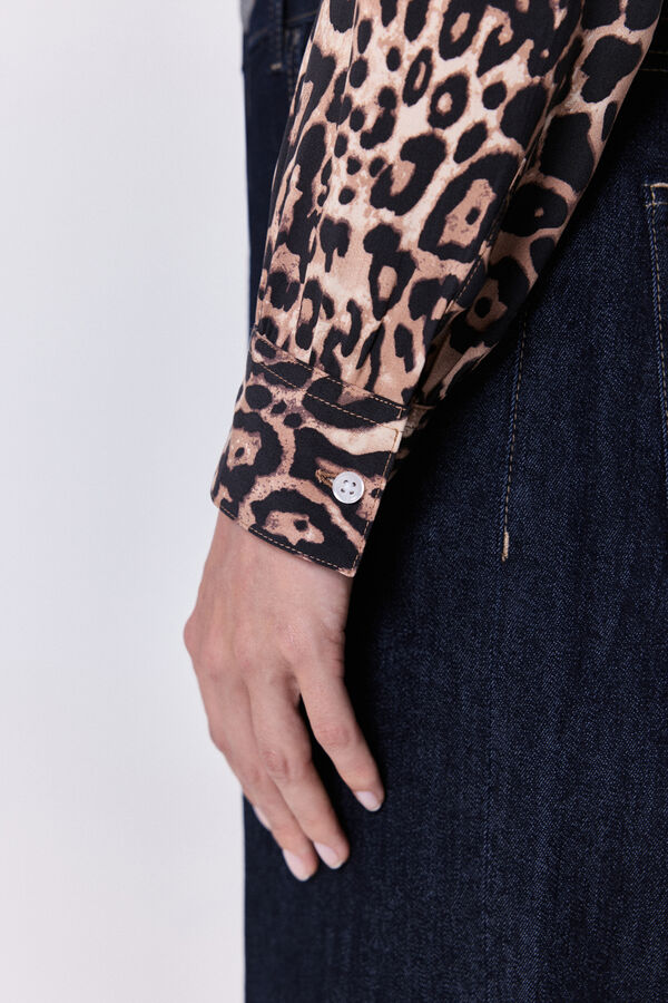 Milano Blusa fluida Marrón