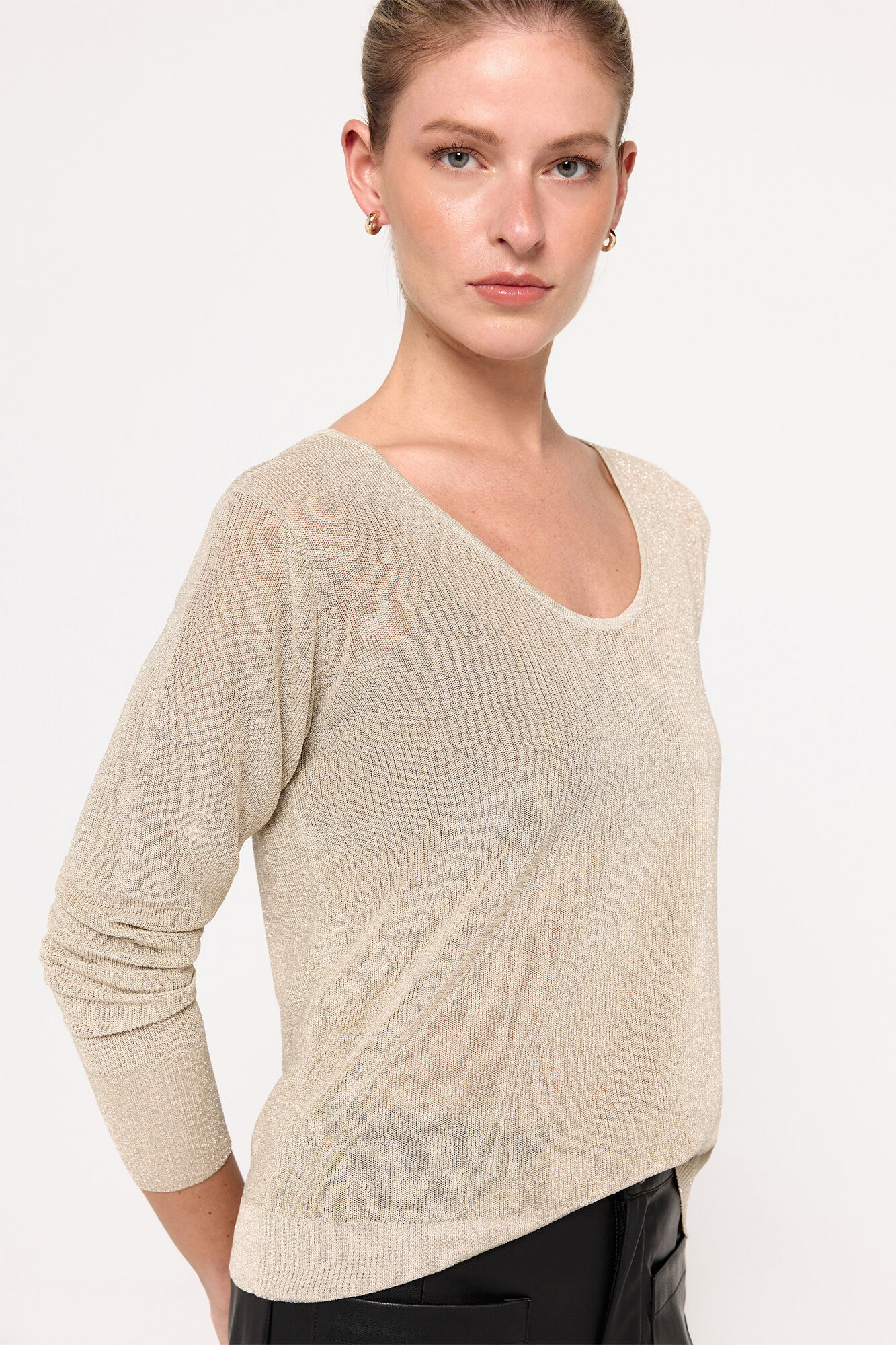 Milano Jersey de punto metalizado