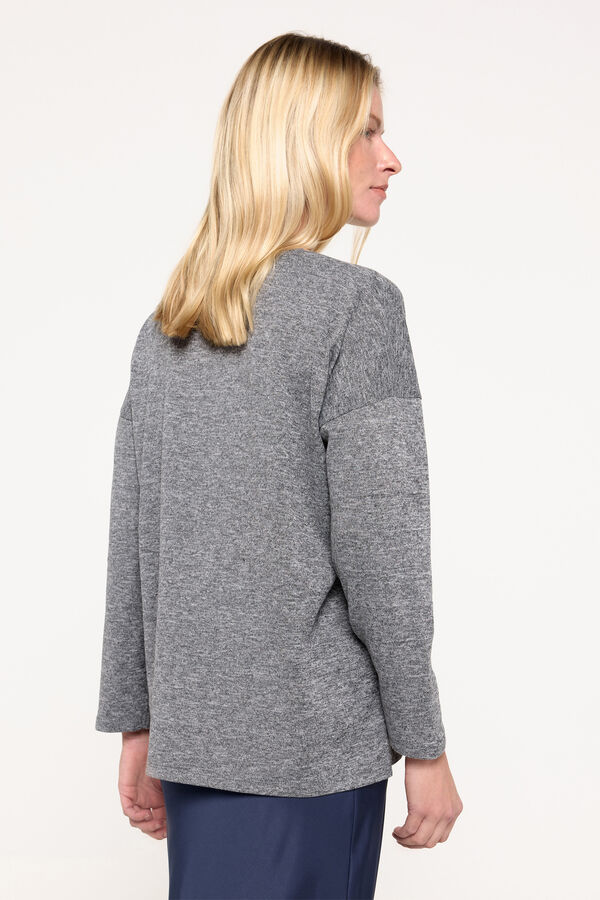 Milano Camiseta tacto suave manga larga Marengo