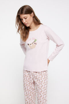 Fifty Outlet Pijama comprido preguiçoso Rosa