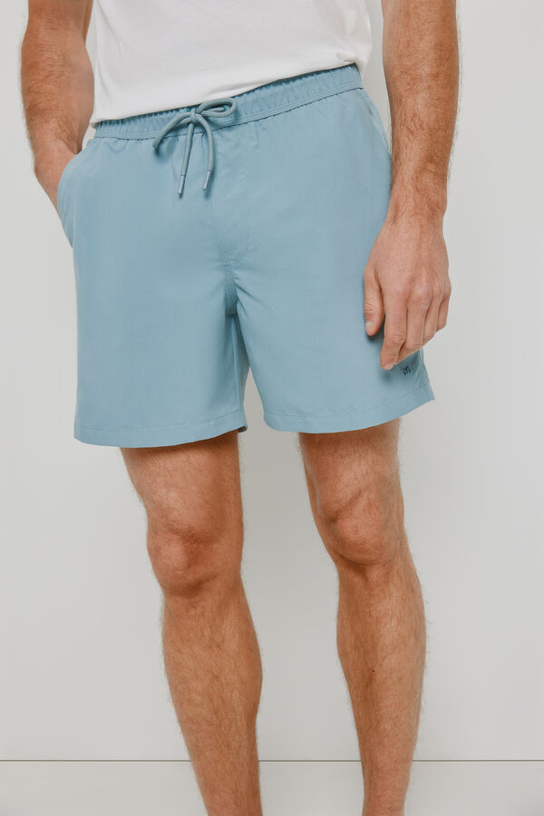 Milano Fato de banho liso Azul