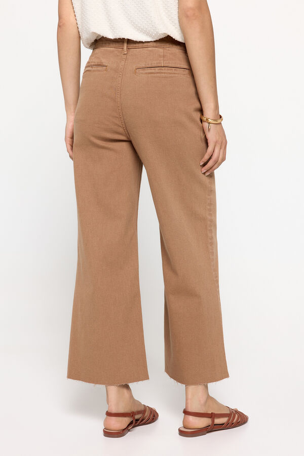 Fifty Outlet Pantalón culotte Marrón Claro