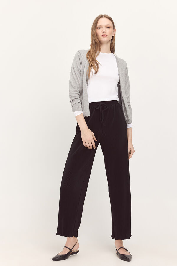 Milano Pantalón sport plisado Negro
