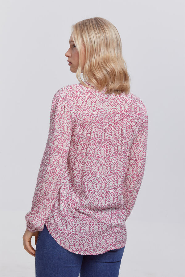 Milano Blusa plumeti estampada Multicolor