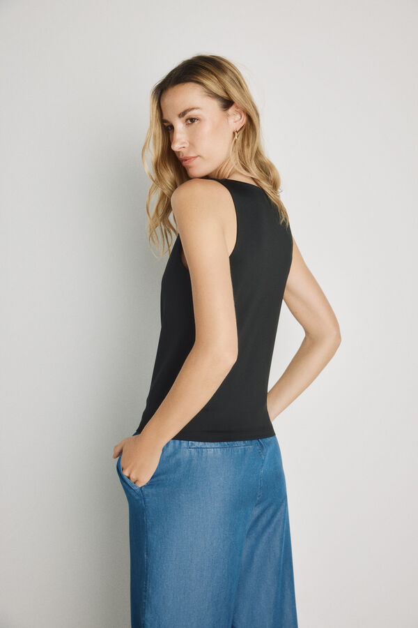 Milano Camiseta sin mangas Negro