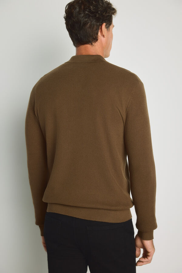 Milano Camisola gola polo Camel
