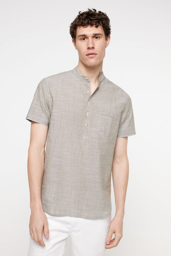 Milano Camisa Mao Polera. Verde