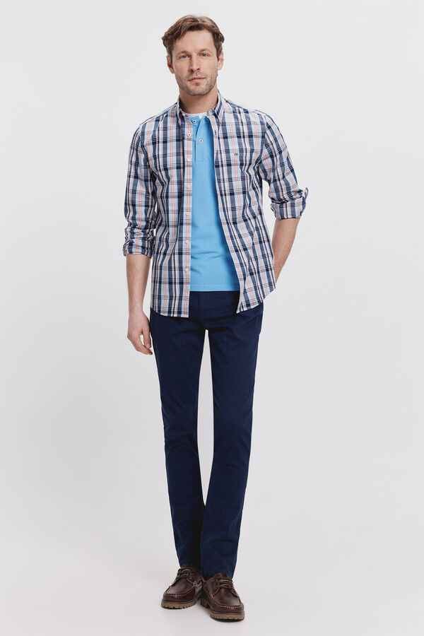 Milano Polo B&aacute;sico Milano Azul