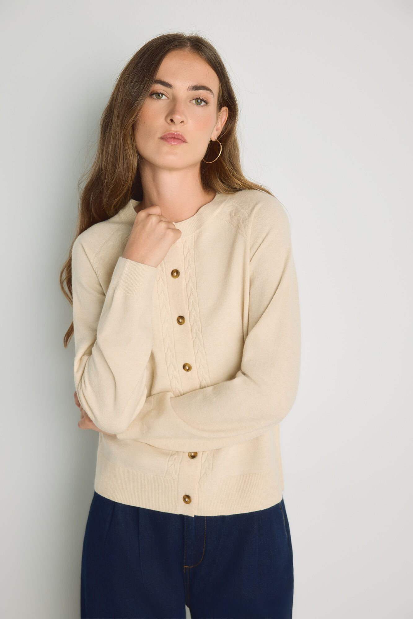 Milano Cardigan fino con botones