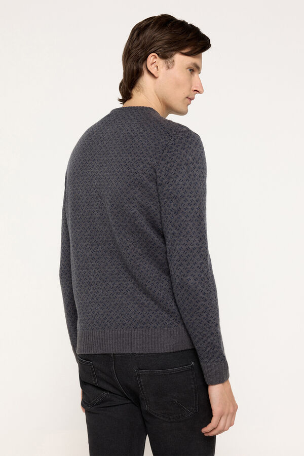 Milano Camisola jacquard Cinza medio