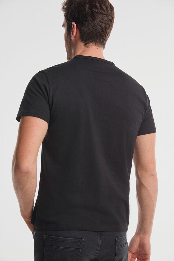 Fifty Outlet Camiseta Básica Milano Negro