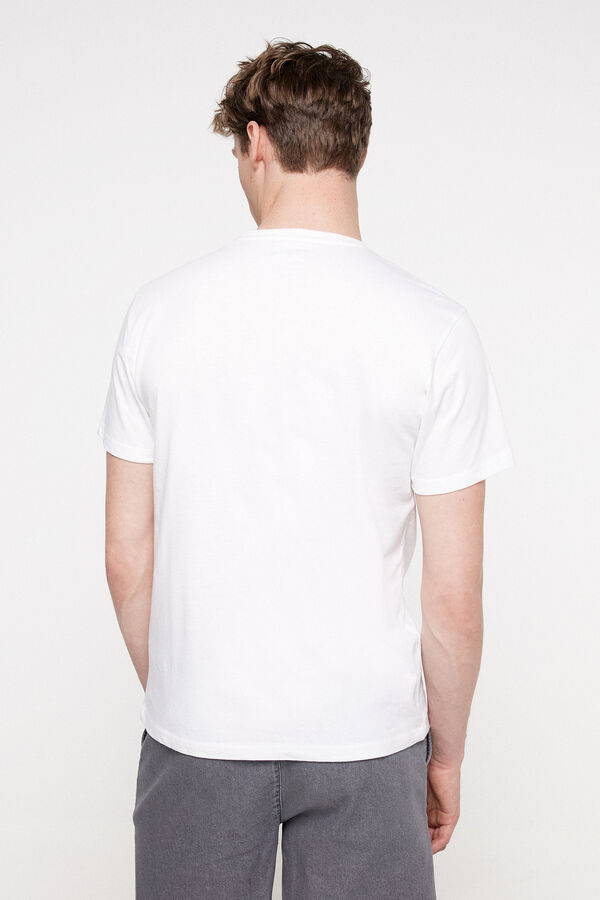 Fifty Outlet Camiseta Estampada 100% algodón Blanco