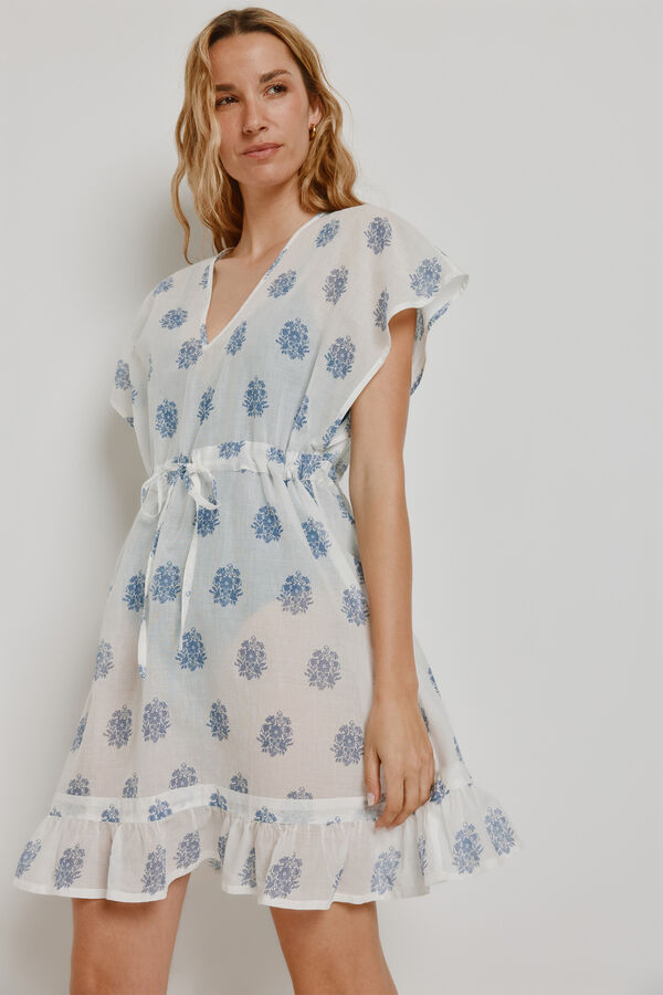 Milano Camisola larga estampada Blanco
