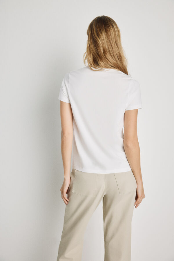 Milano T-shirt estampada de manga curta Branco